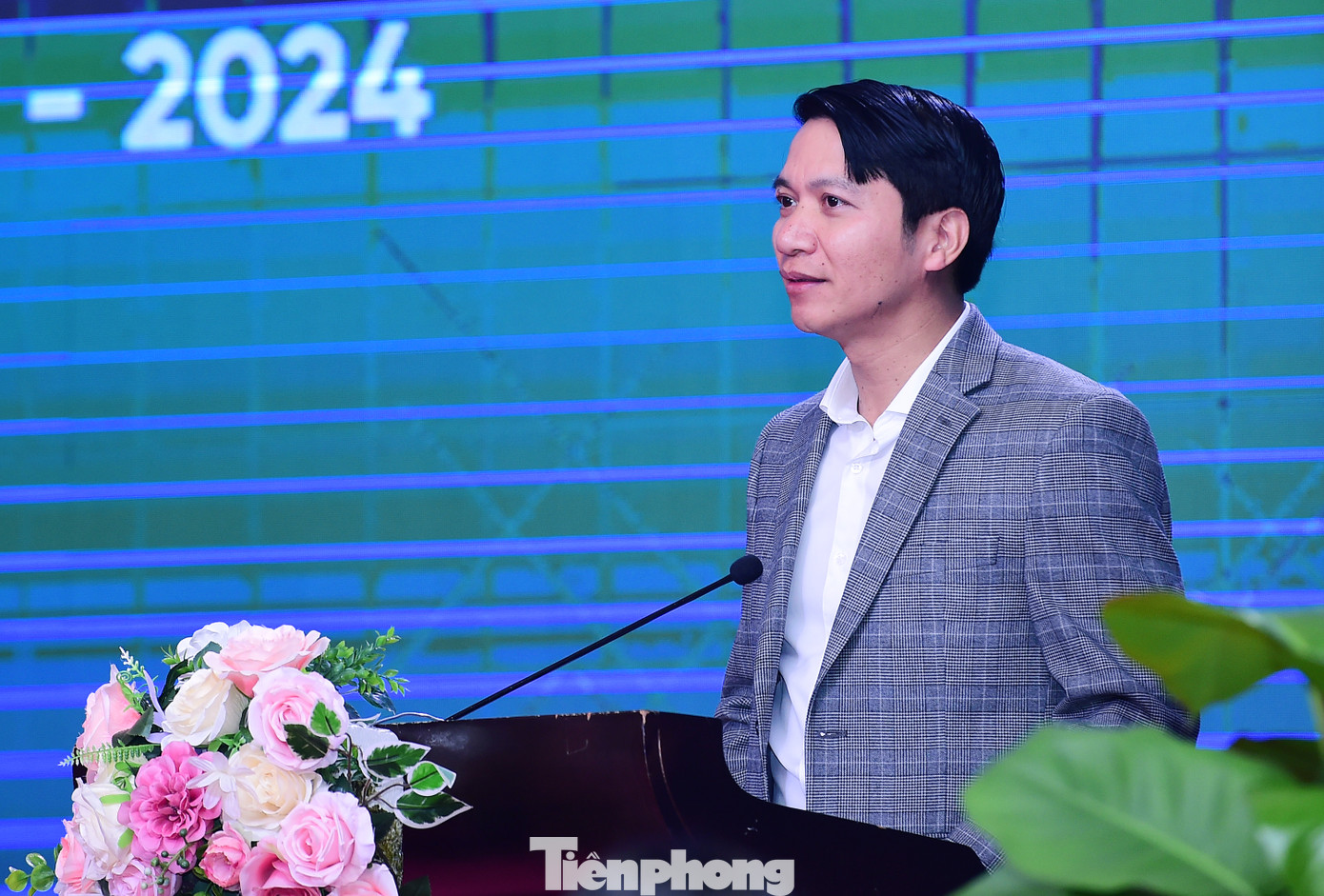 Anh Nguyễn Ngọc Lương phát biểu tại chương trình. Ảnh: Xuân Tùng Anh Nguyễn Ngọc Lương phát biểu tại chương trình. Ảnh: Xuân Tùng