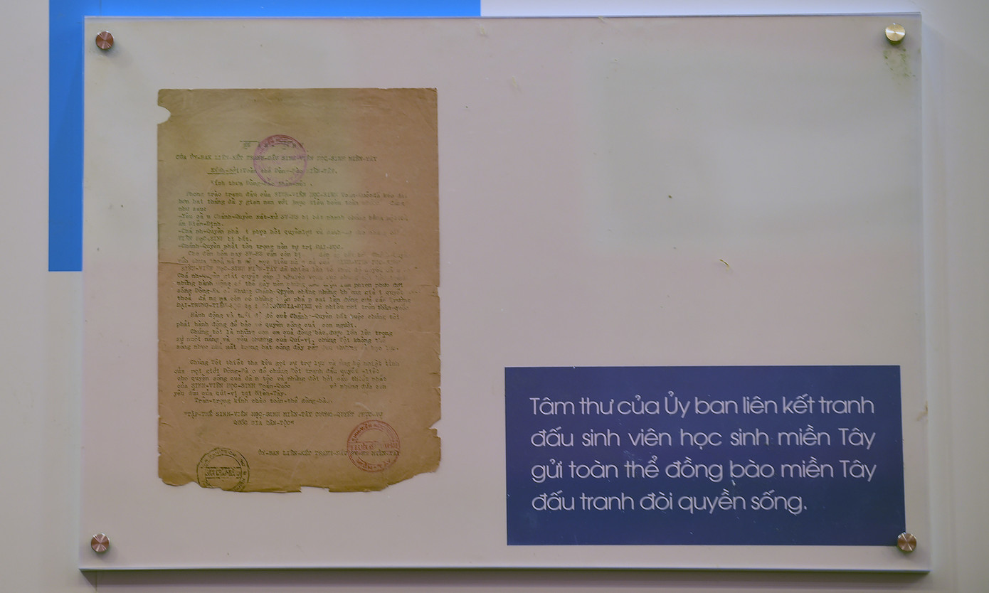 Tâm thư của Ủy ban liên kết tranh đấu sinh viên học sinh miền Tây gửi toàn thể đồng bào miền Tây đấu tranh đòi quyền sống.