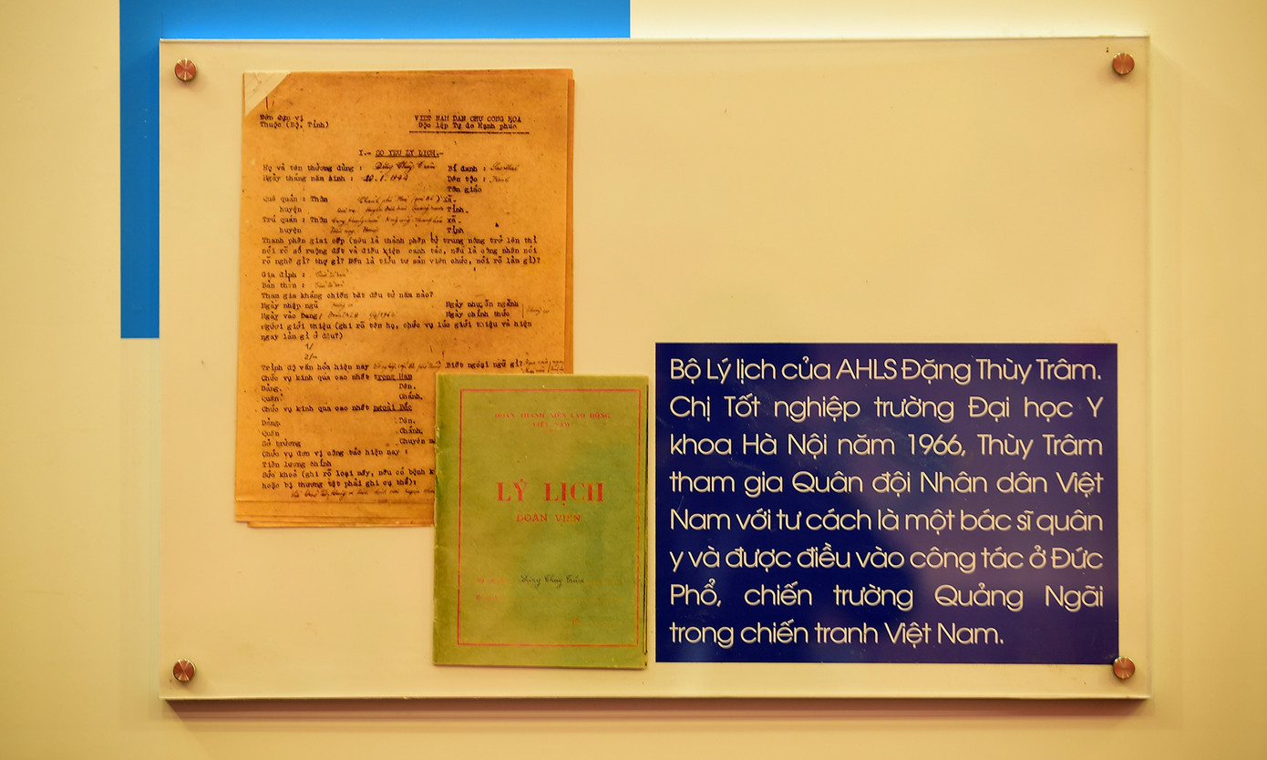 Bộ lý lịch của AHLS Đặng Thùy Trâm.
