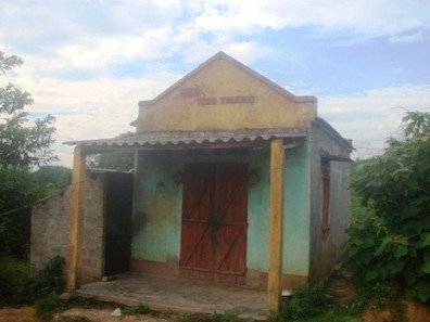 Ngôi nhà mẹ con bà H. ở