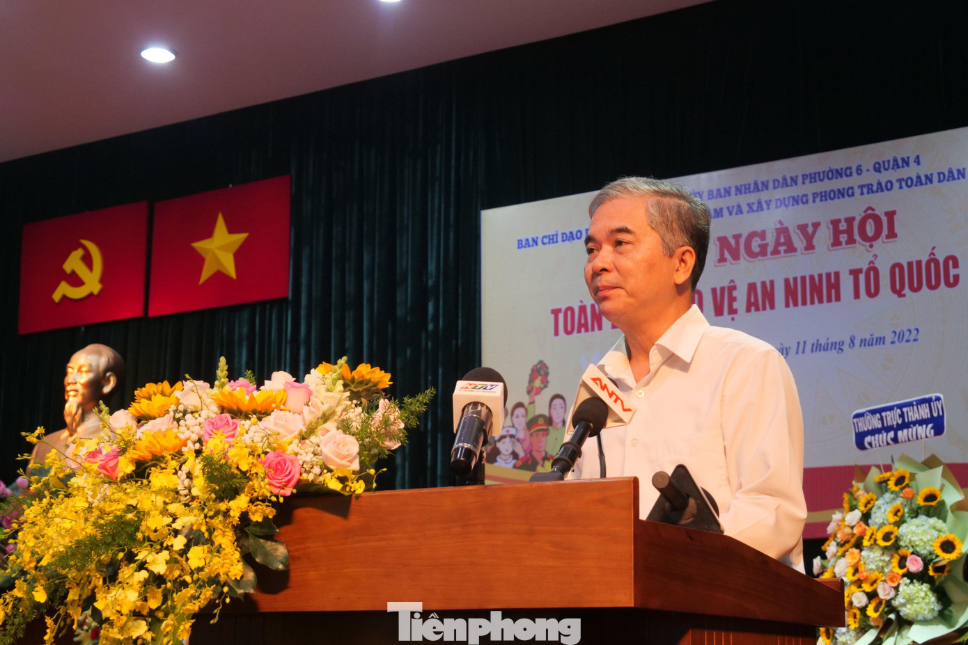 Ông Ngô Minh Châu – Phó Chủ tịch UBND TPHCM – Trưởng Ban chỉ đạo 138 TPHCM phát biểu tại ngày hội.