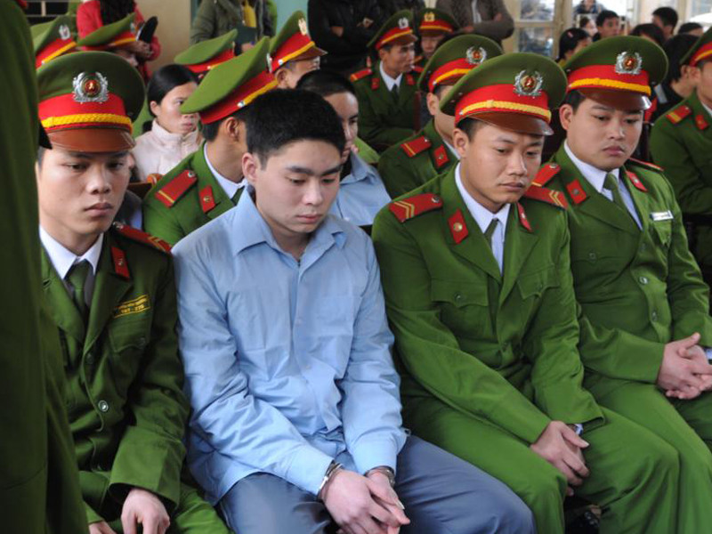 Lê Văn Luyện tại phiên tòa chiều nay (10 - 1). Ảnh: Tuấn Nguyễn 