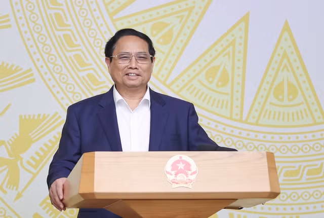 Thủ tướng Phạm Minh Chính phát biểu tại phiên họp. Ảnh Nhật Bắc Thủ tướng Phạm Minh Chính phát biểu tại phiên họp. Ảnh Nhật Bắc