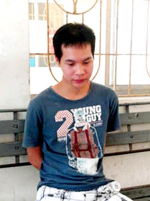 Trần Hữu Trường (24 tuổi) bị bắt giữ tại cơ quan điều tra.