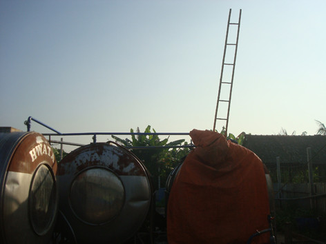 Bồn chứa dịch tôm của Công ty TNHH Việt Nam ChiTin- HG nơi ba người chết và một người đang trong tình trạng nguy kịch