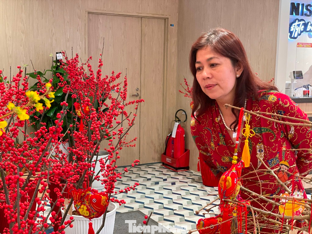 Đào đông đỏ nhập khẩu nguyên cây có giá 30 triệu đồng nhưng khách đặt mua gần hết