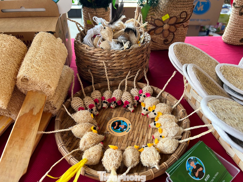 Những con vật ngộ nghĩnh làm từ xơ mướp, lá bắp...