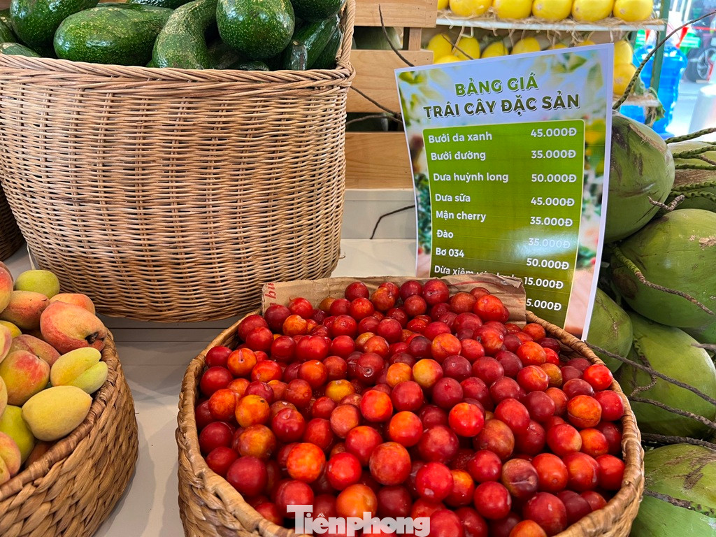 Mận cherry của Hà Giang lần đầu được giới thiệu tại phiên chợ nông sản đã nhanh chóng "cháy hàng" vì ngon - độc - lạ và giá cực mềm, 35.000 đồng/kg. “Chúng tôi chỉ có một số lượng rất nhỏ đào Sa Pa và mận Cherry để giới thiệu đến khách hàng trong dịp này. Khi khách hàng biết đây là những đặc sản của Sa Pa, mọi người đều thích thú và ủng hộ nhiệt tình. Gần 50 kg đào và mận đều cháy hàng chỉ trong buổi sáng” - nhân viên quầy hàng nói.