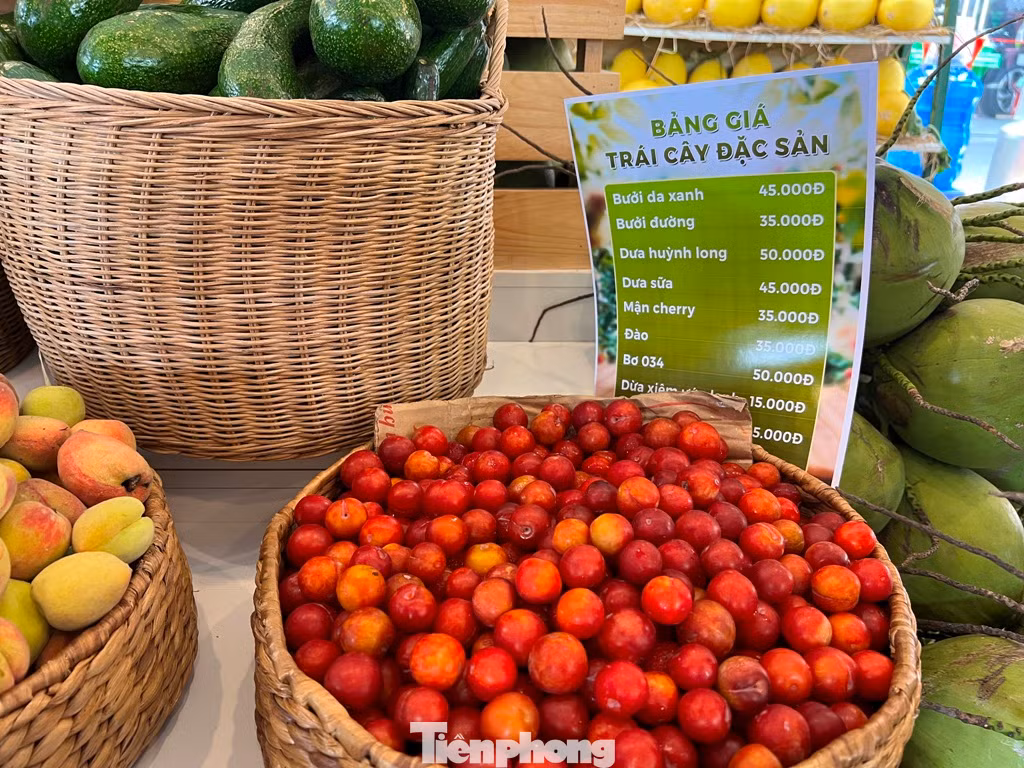 Mận cherry của Hà Giang lần đầu được giới thiệu tại phiên chợ nông sản đã nhanh chóng "cháy hàng" vì ngon - độc - lạ và giá cực mềm, 35.000 đồng/kg. “Chúng tôi chỉ có một số lượng rất nhỏ đào Sa Pa và mận Cherry để giới thiệu đến khách hàng trong dịp này. Khi khách hàng biết đây là những đặc sản của Sa Pa, mọi người đều thích thú và ủng hộ nhiệt tình. Gần 50 kg đào và mận đều cháy hàng chỉ trong buổi sáng” - nhân viên quầy hàng nói.