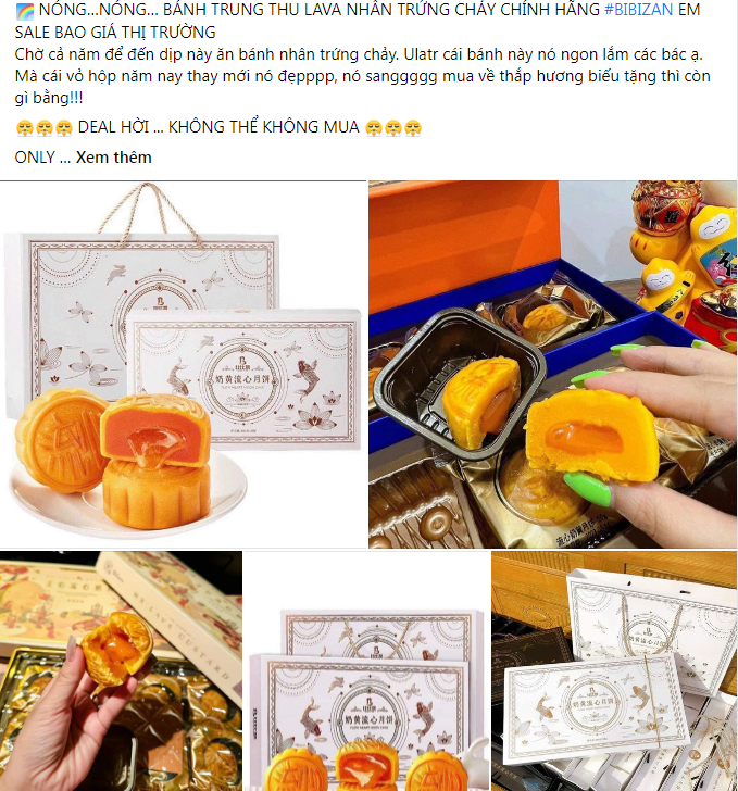 Bánh trung thu nhập lậu chào mời công khai trên mạng xã hội Bánh trung thu nhập lậu chào mời công khai trên mạng xã hội