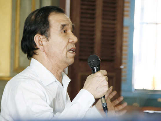 Trước tòa, ông Sỹ luôn khẳng định mình không có tội. Ảnh: T.H.V