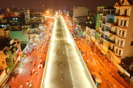 Hình ảnh cầu đêm trước ngày thông xe