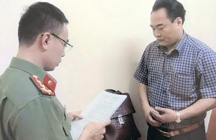 Bị can Trần Đức Trung, chủ mưu vụ án.