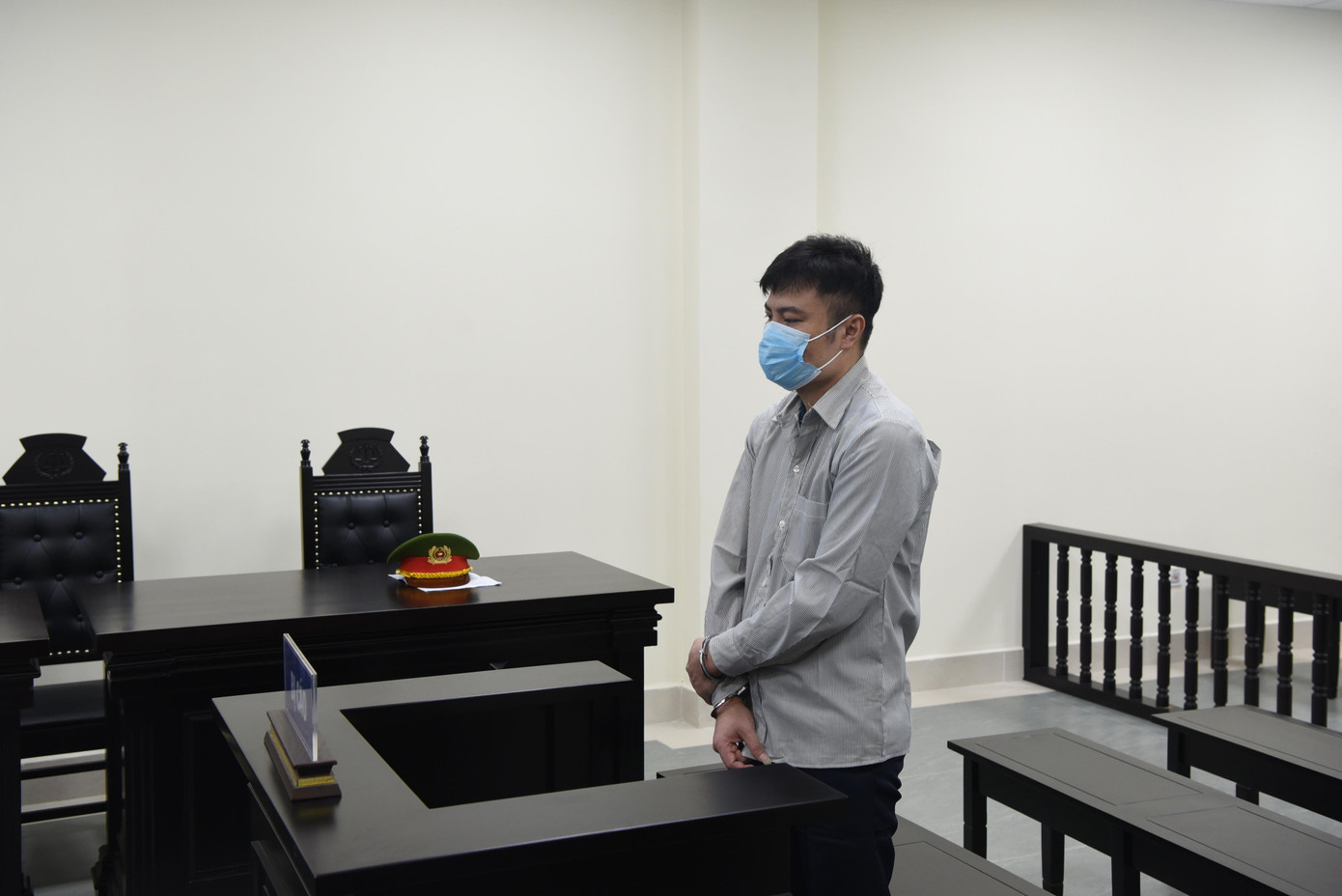 Bị cáo Đặng Văn Nhân tại phiên tòa sơ thẩm.