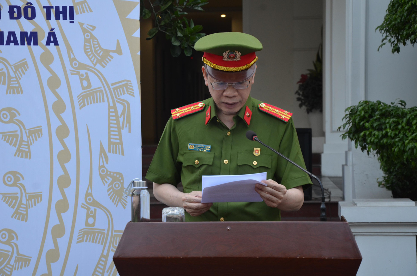 Đại tá Thành Trung Kiên, Trưởng Công an quận Cầu Giấy.