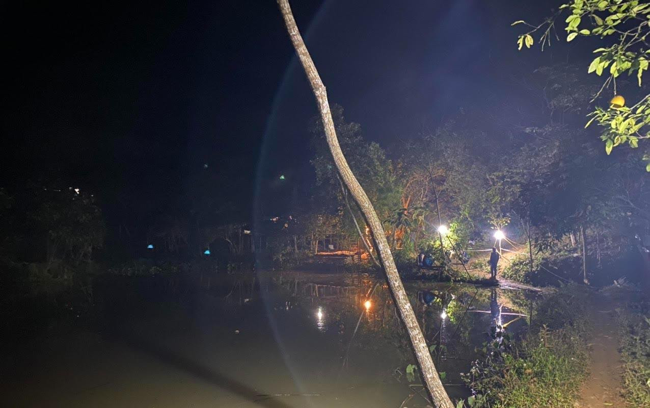 Hiện trường vụ án mạng.