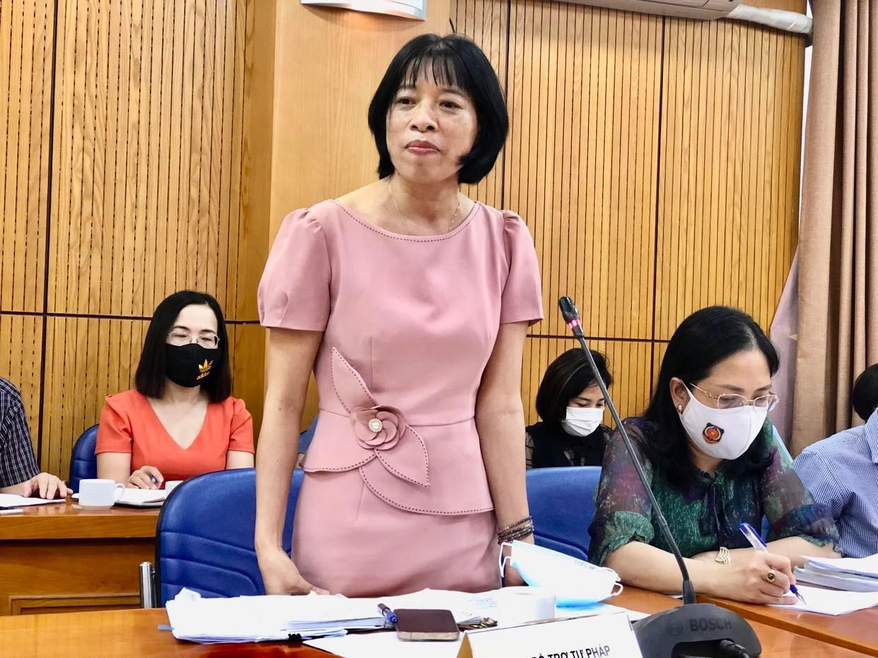 Bà Nguyễn Thị Mai, Cục phó Cục Bổ trợ tư pháp. Bà Nguyễn Thị Mai, Cục phó Cục Bổ trợ tư pháp.