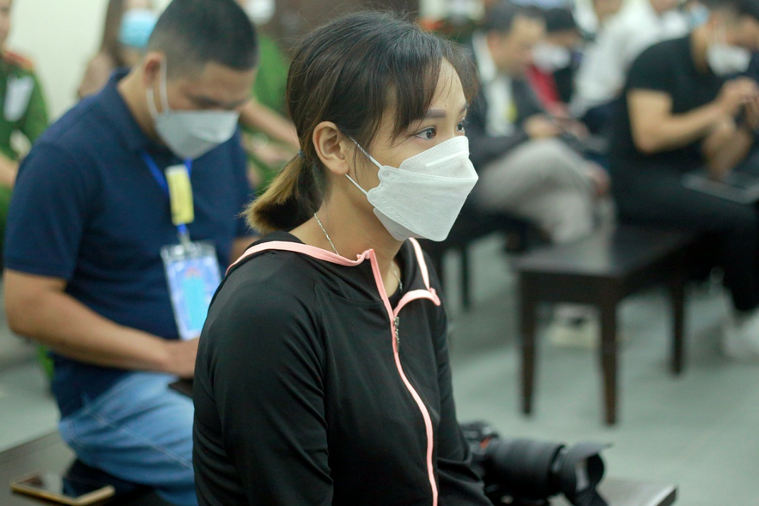 Chị Nguyễn Thị Luyến tại tòa.