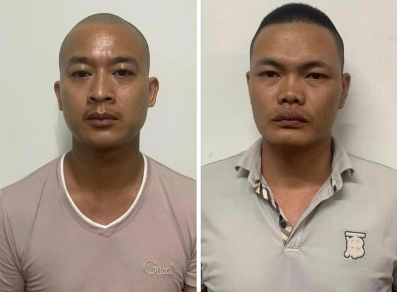 Hai đối tượng Hoàng Việt Đức (trái) và Trần Đức Khước. Hai đối tượng Hoàng Việt Đức (trái) và Trần Đức Khước.