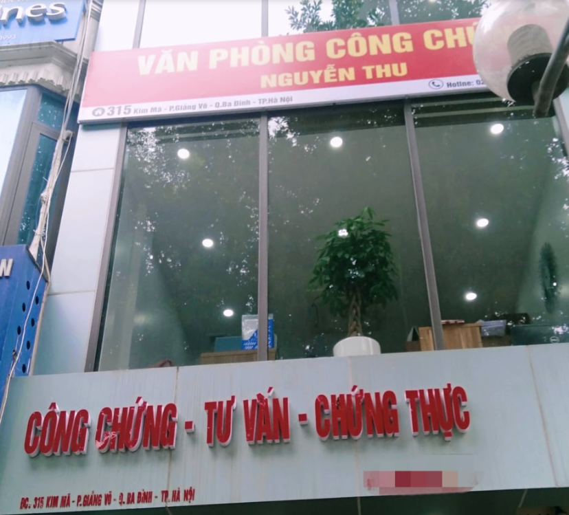 Văn phòng công chứng Nguyễn Thu.