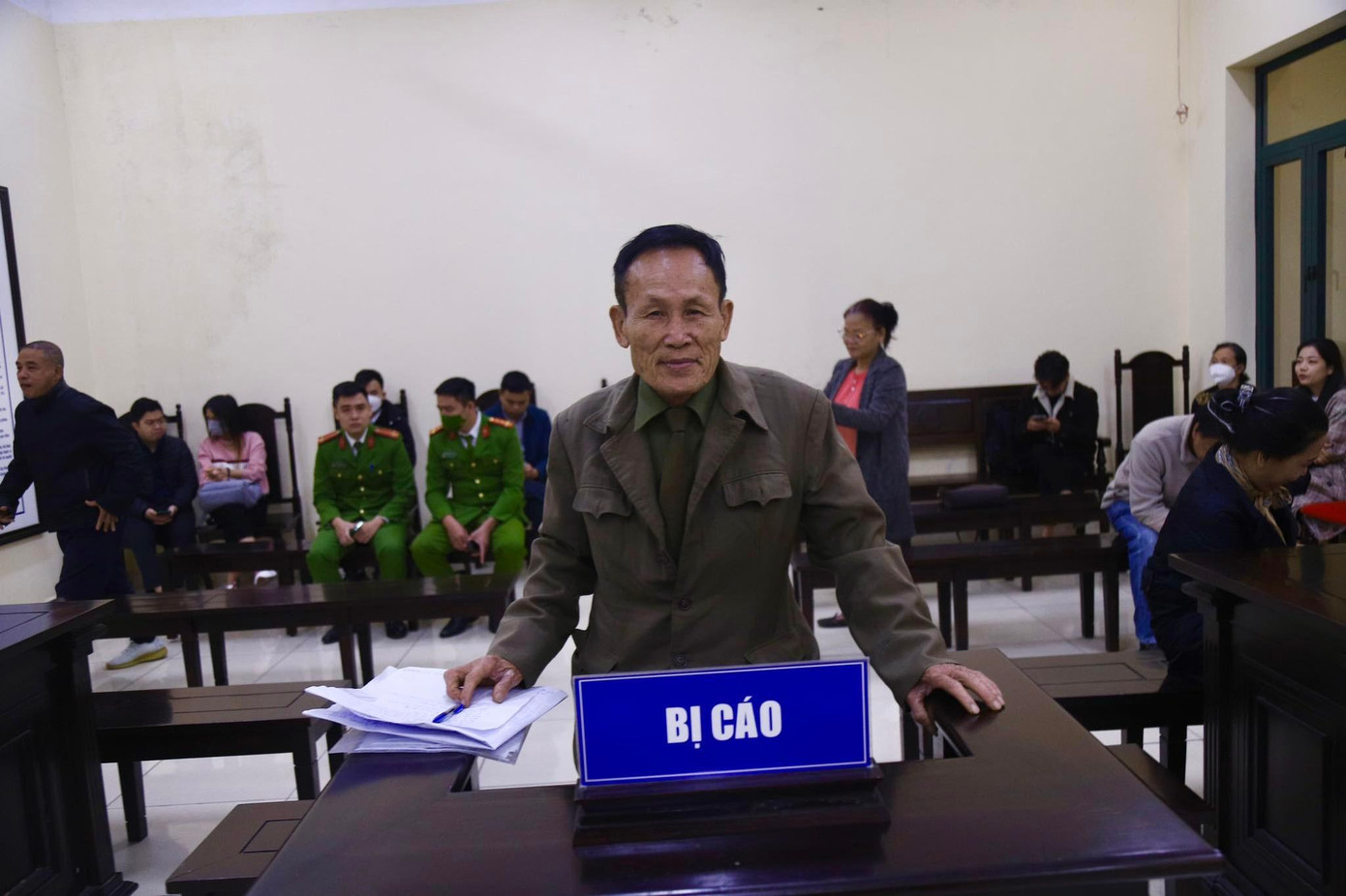 Bị cáo Nguyễn Thế Hiệp tại phiên tuyên án sơ thẩm sáng 1/12/2022. Bị cáo Nguyễn Thế Hiệp tại phiên tuyên án sơ thẩm sáng 1/12/2022.