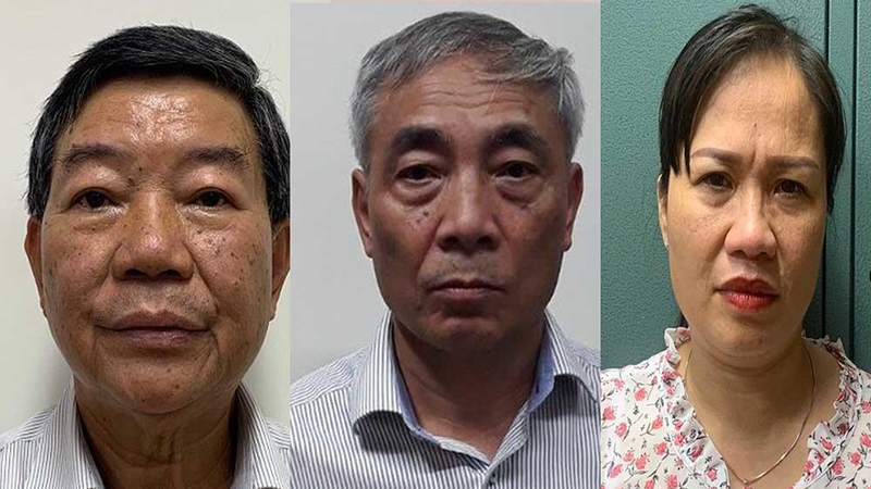 3 bị cáo Nguyễn Quốc Anh, Nguyễn Ngọc Hiền, Trịnh Thị Thuận.