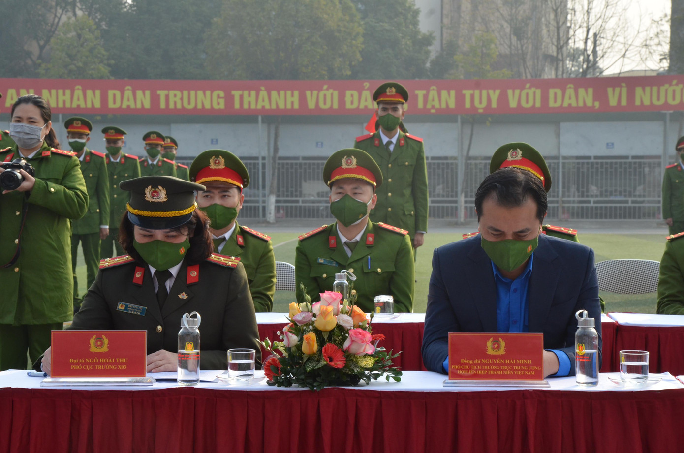 Ông Nguyễn Hải Minh, Phó Chủ tịch thường trực Trung ương Hội liên hiệp Thanh niên Việt Nam tham dự buổi lễ. Ông Nguyễn Hải Minh, Phó Chủ tịch thường trực Trung ương Hội liên hiệp Thanh niên Việt Nam tham dự buổi lễ.