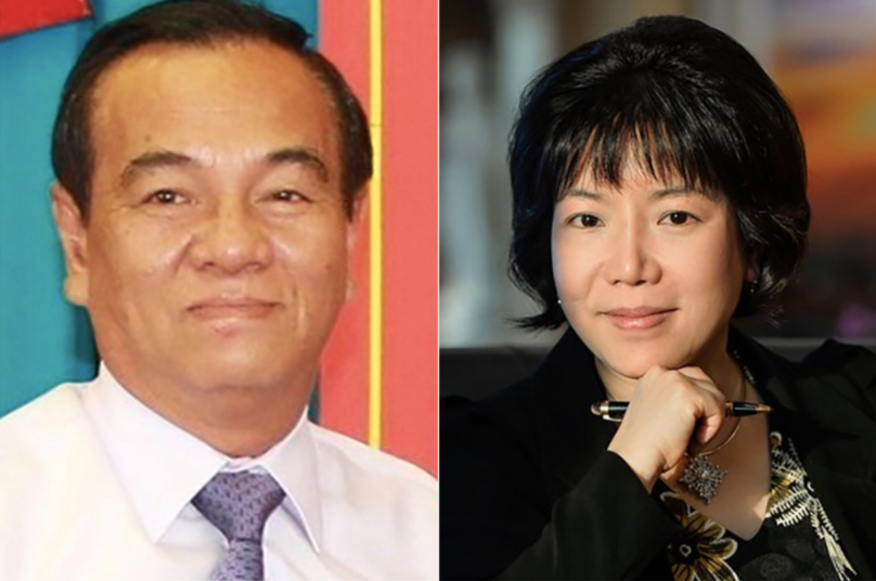 Ông Trần Đình Thành (trái) và bà Nguyễn Thị Thanh Nhàn.