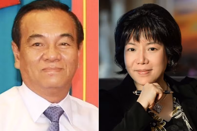 Ông Trần Đình Thành (trái) và bà Nguyễn Thị Thanh Nhàn.