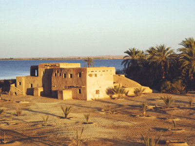 Nhà bằng gạch bùn ở Siwa. Ảnh: Almad. Nhà bằng gạch bùn ở Siwa. Ảnh: Almad