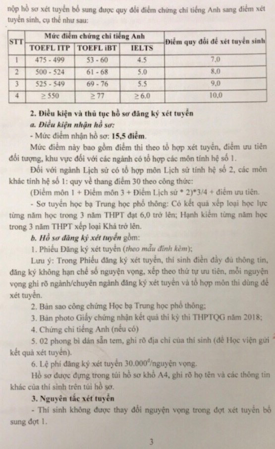 Học viện Báo chí và Tuyên truyền tuyển 300 chỉ tiêu bổ sung ảnh 3