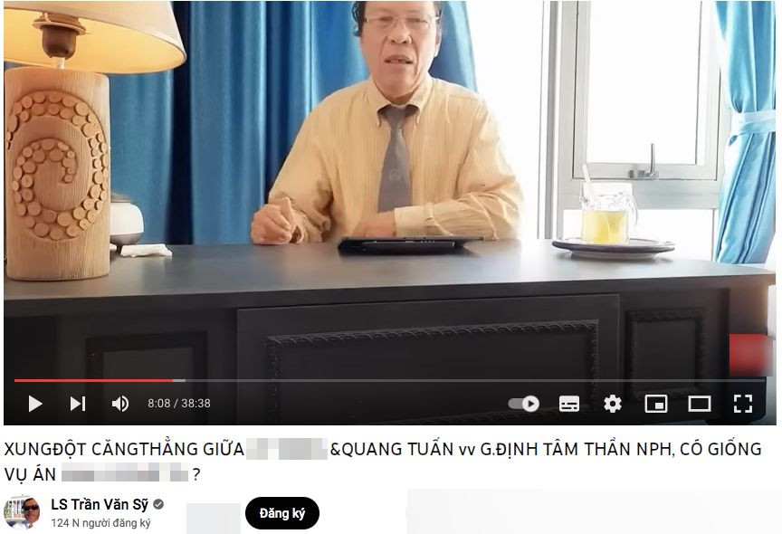 Ông Trần Văn Sỹ trong một video vào ngày 23/2. (Ảnh chụp màn hình) Ông Trần Văn Sỹ trong một video vào ngày 23/2. (Ảnh chụp màn hình)