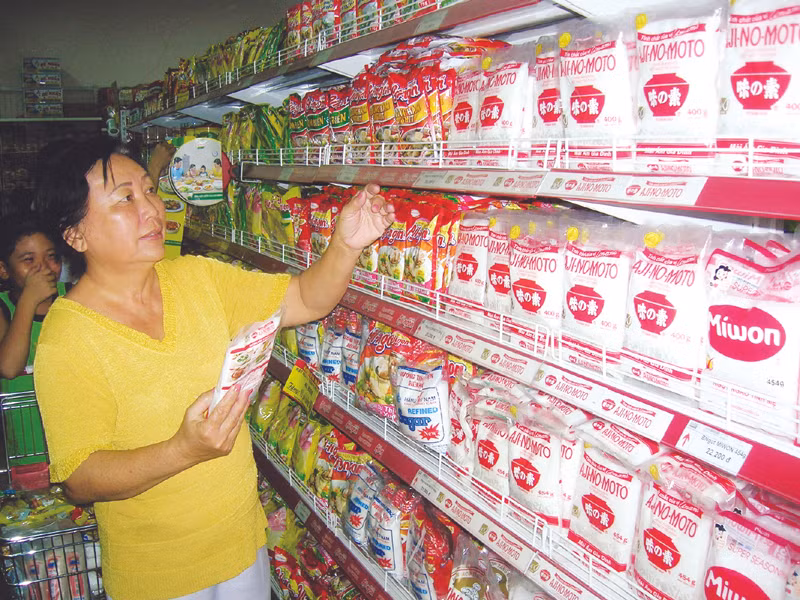 Siêu thị Co.op Mart Biên Hòa (Đồng Nai) nói không với Vedan Ảnh: Đức Minh