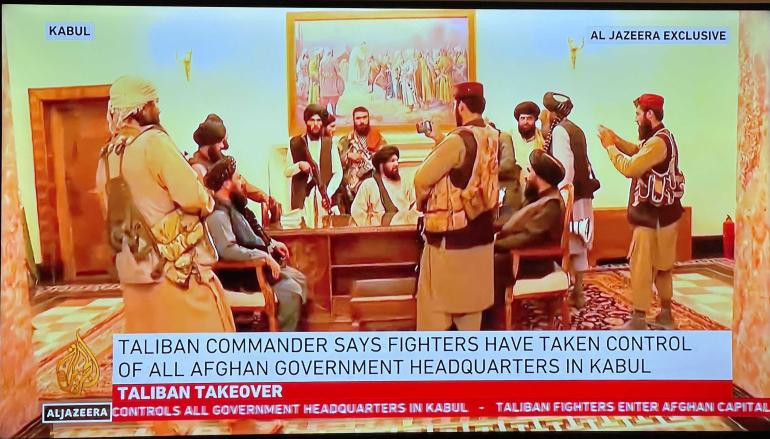 Dinh Tổng thống hiện thuộc quyền kiểm soát của Taliban. Ảnh: Al Jazeera