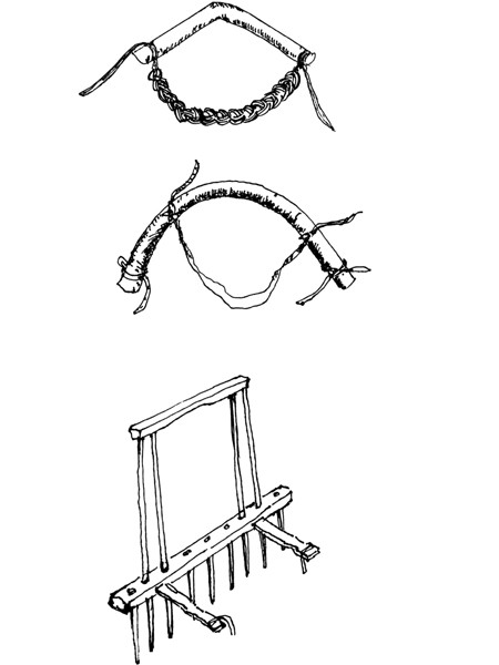 Bừa và ách cổ trâu