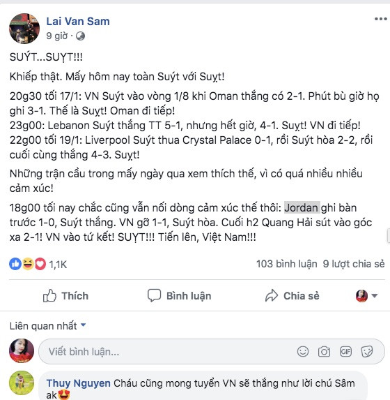 MC Lại Văn Sâm xúc động thốt lên: Việt Nam đá quá hay! ảnh 2