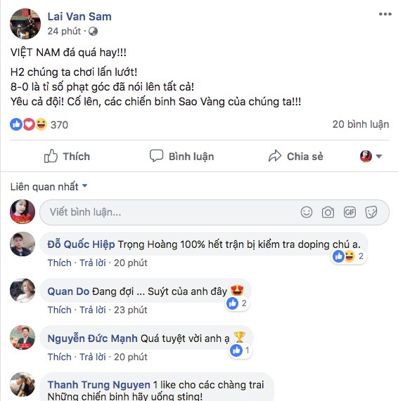 MC Lại Văn Sâm xúc động thốt lên: Việt Nam đá quá hay! ảnh 1