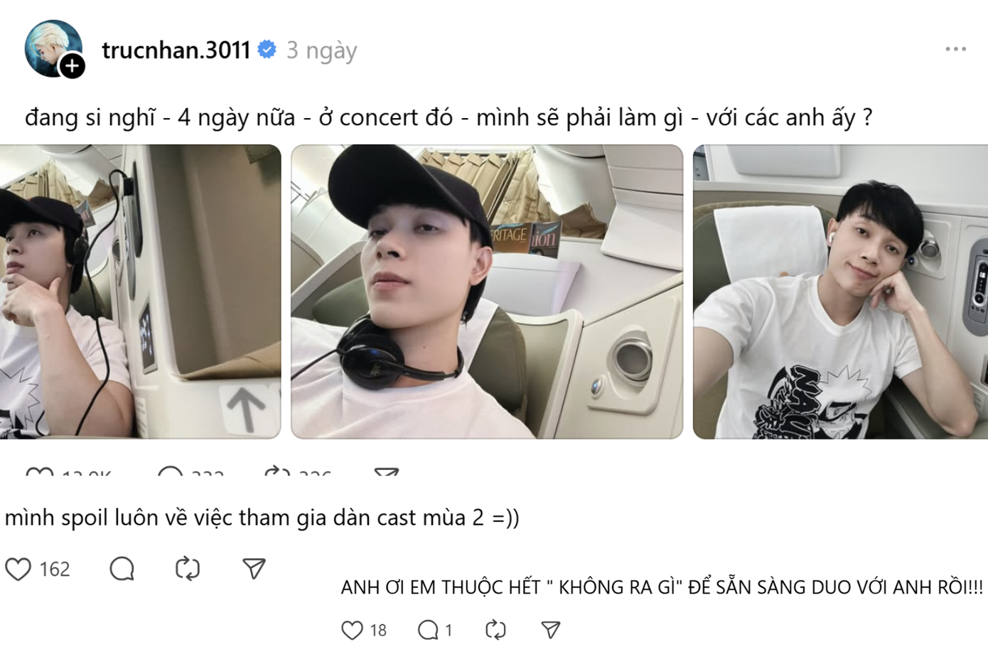 Khán giả đã sẵn sàng "trong anh là một ngàn là một ngàn nhân cách" cùng Trúc Nhân. Khán giả đã sẵn sàng "trong anh là một ngàn là một ngàn nhân cách" cùng Trúc Nhân.