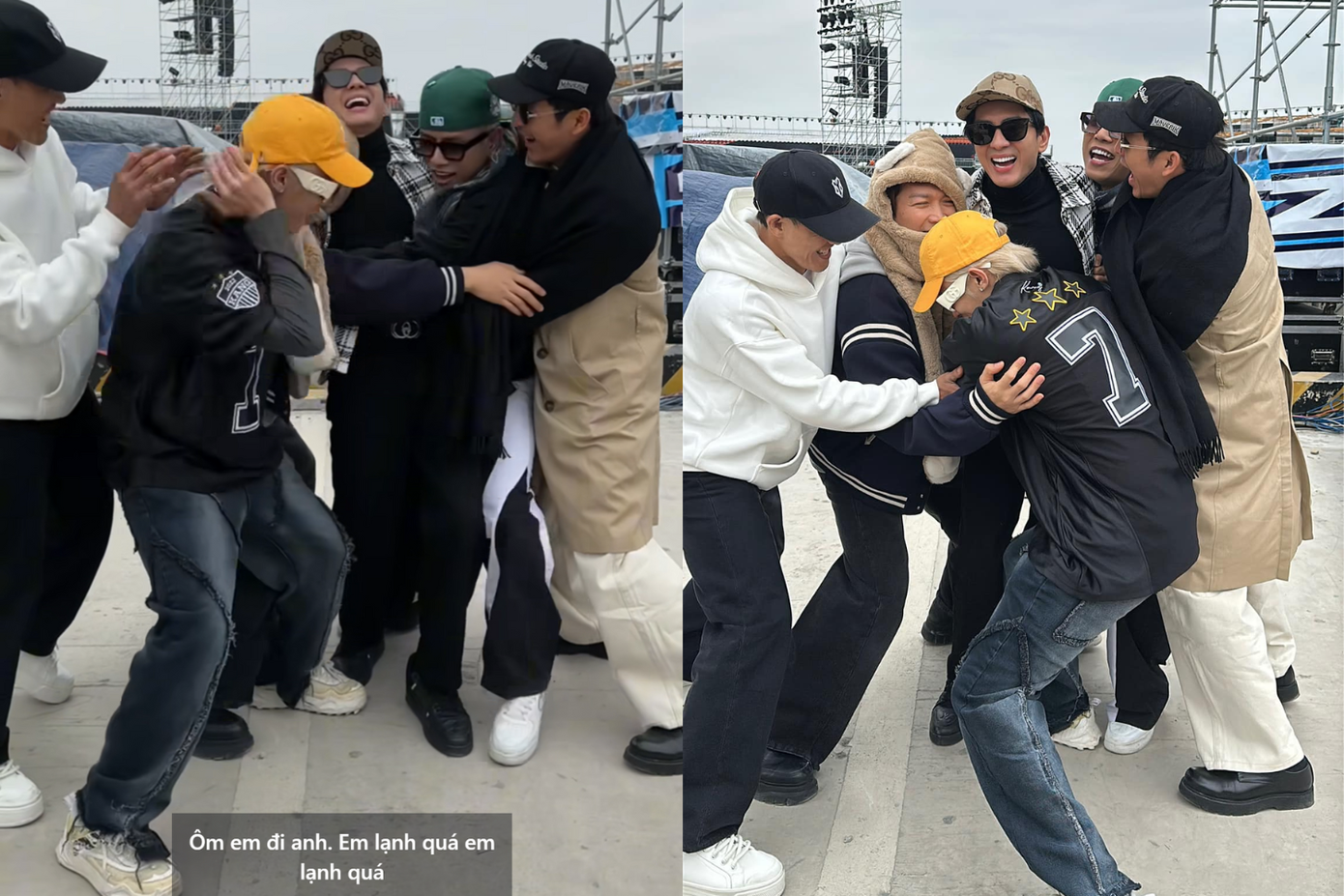 Có fan còm-men: "Mấy ông này lợi dụng thời tiết để được ôm chứ không đâu" khiến nhiều người không khỏi bật cười. Có fan còm-men: "Mấy ông này lợi dụng thời tiết để được ôm chứ không đâu" khiến nhiều người không khỏi bật cười.