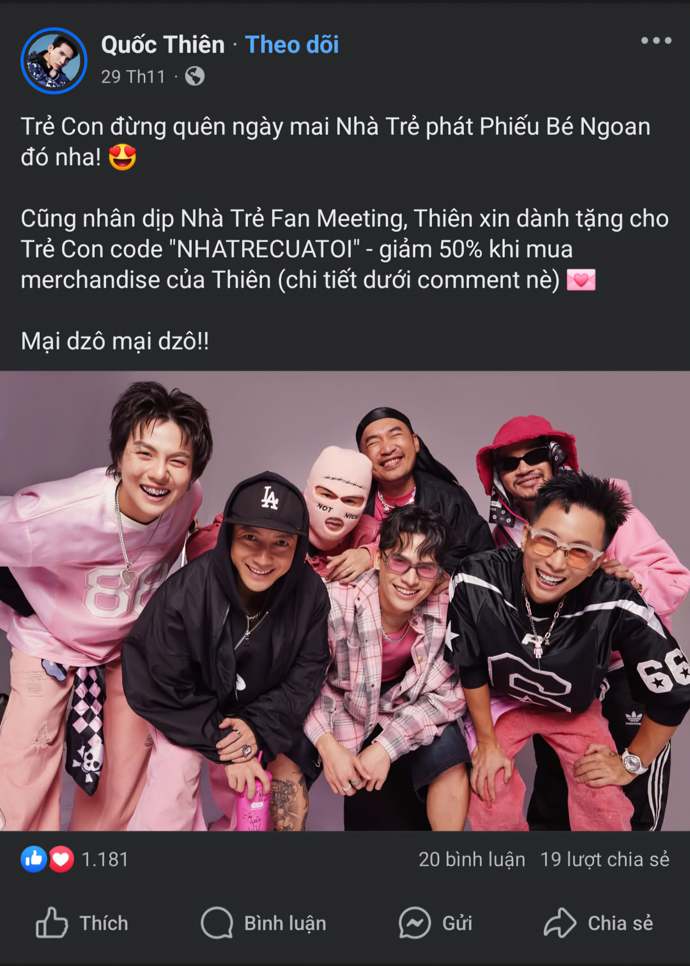 &quot;Dì Lệ&quot; Quốc Thiên chia sẻ hoạt động fan meeting của Nhà Trẻ.