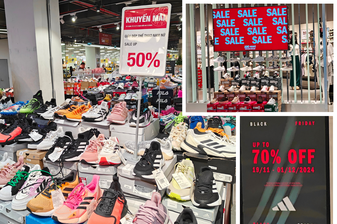 Các sản phẩm đã được trưng bày cùng với mức giá giảm trước ngày Black Friday.