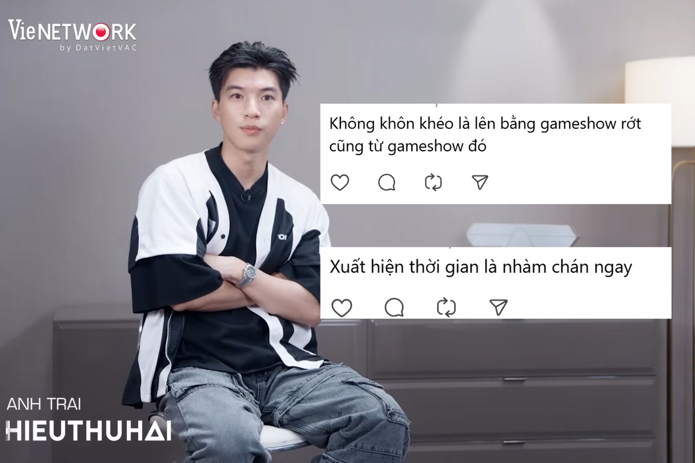 Một số bình luận về sự xuất hiện quá nhiều của HIEUTHUHAI trên các gameshow. Một số bình luận về sự xuất hiện quá nhiều của HIEUTHUHAI trên các gameshow.