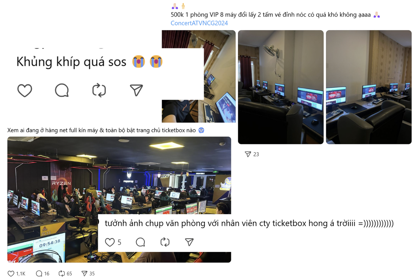 Cuộc chiến không khoan nhượng giữa các "Gai Con" khi thuê cả quán nét để bước vào cuộc chiến săn vé. Cuộc chiến không khoan nhượng giữa các "Gai Con" khi thuê cả quán nét để bước vào cuộc chiến săn vé.