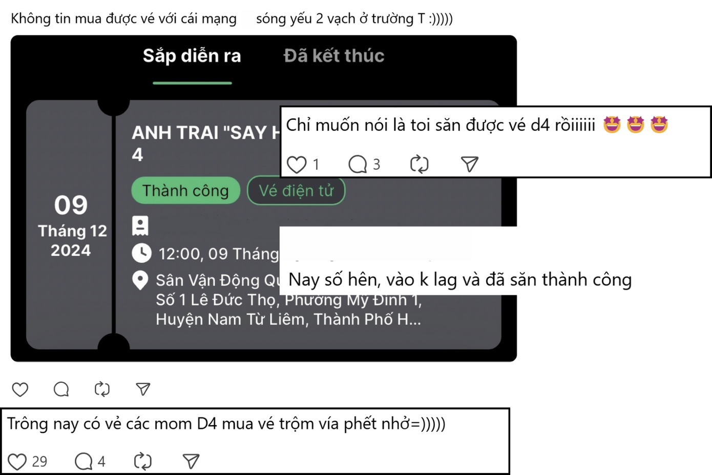 Tình hình &quot;săn vé&quot; ở D-4 &quot;trộm vía&quot; hơn so với D-3.