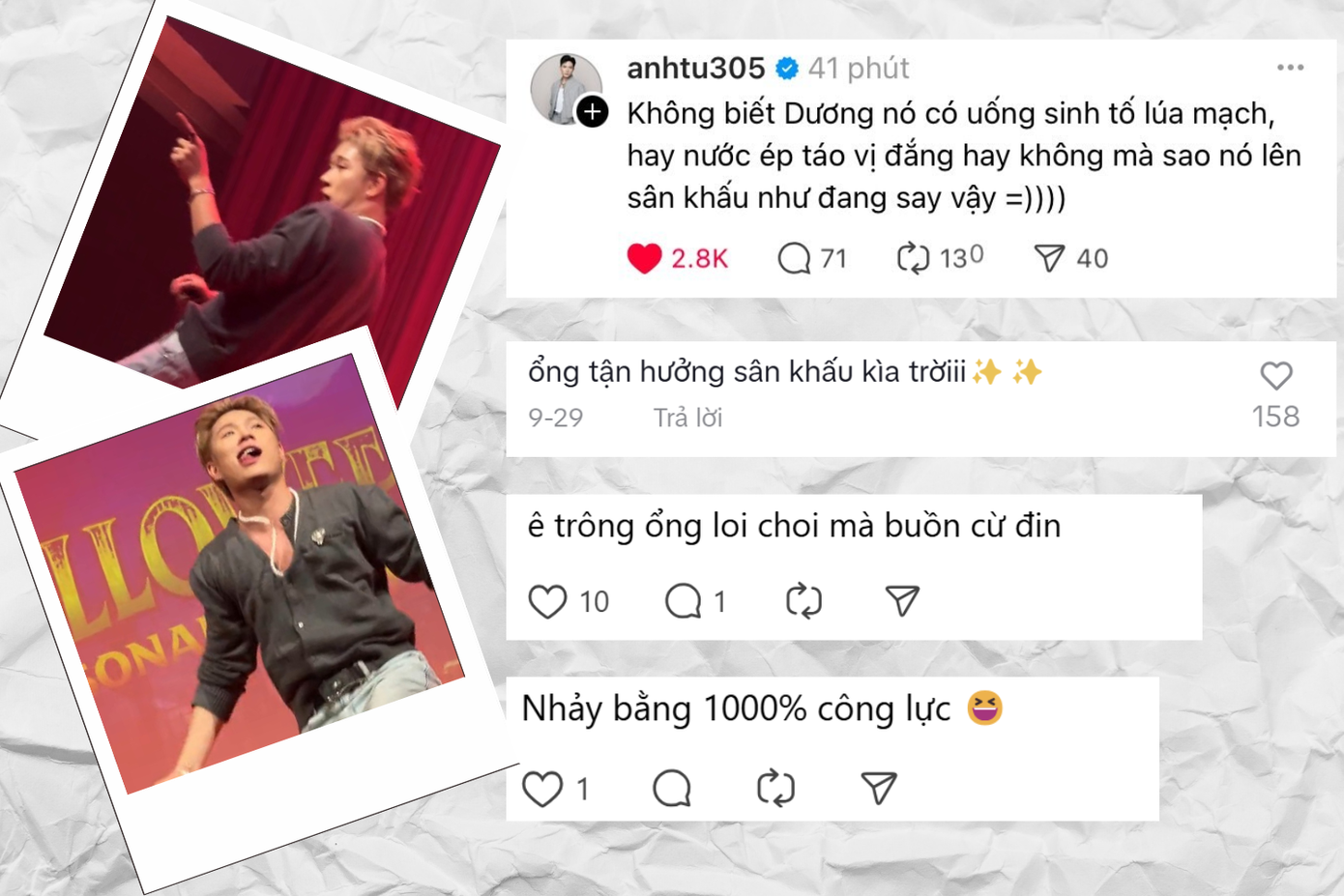 Nhiều fan tự hào về Dương Domic khi thấy chàng Bống tỏa sáng trên sân khấu.