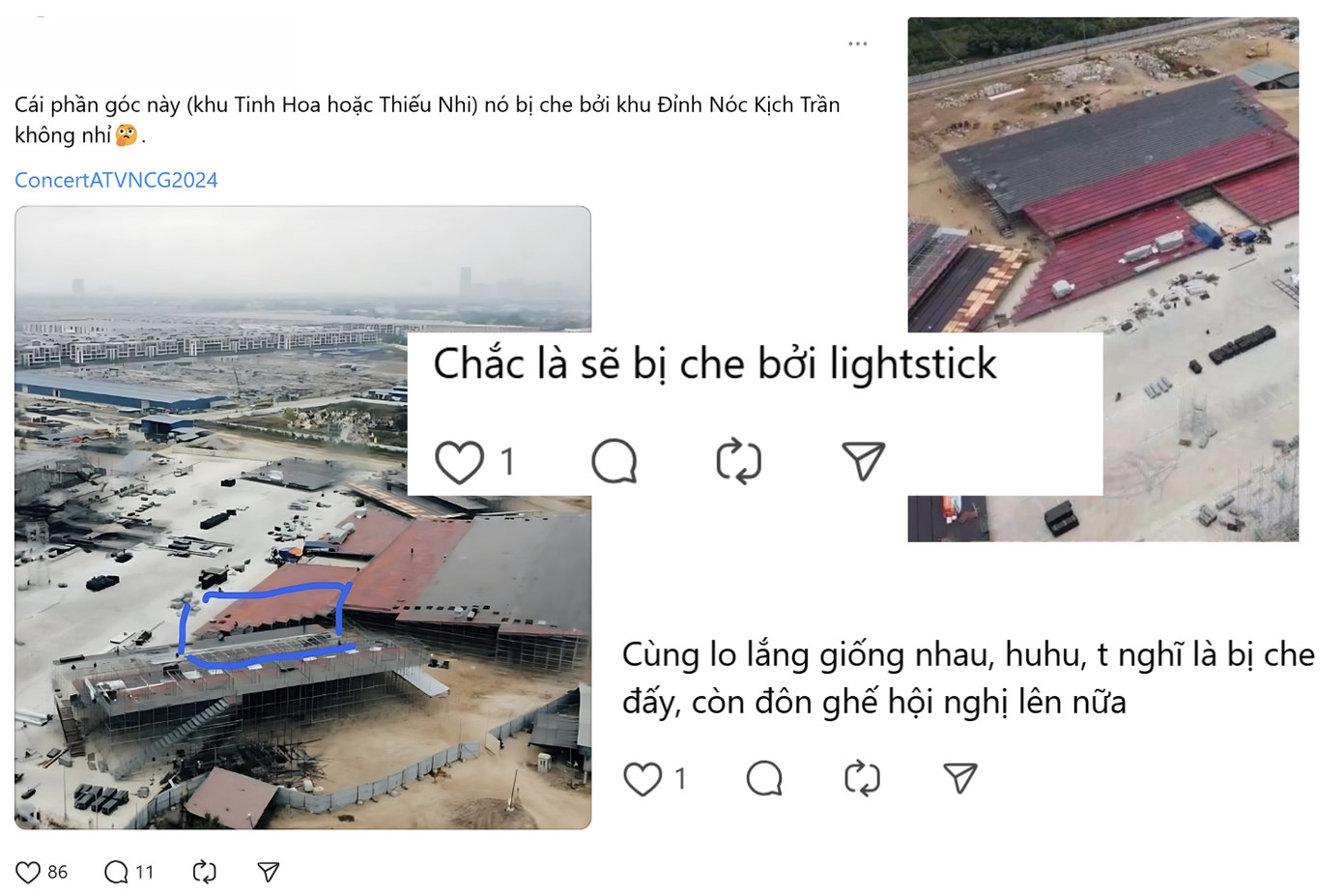 Khuất tầm nhìn cũng là vấn đề mà các fan lo ngại dù có phân cách theo khu vực. Khuất tầm nhìn cũng là vấn đề mà các fan lo ngại dù có phân cách theo khu vực.