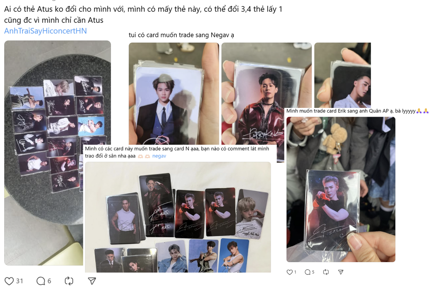 "Thị trường" trao đổi card bo góc diễn ra sôi nổi. "Thị trường" trao đổi card bo góc diễn ra sôi nổi.