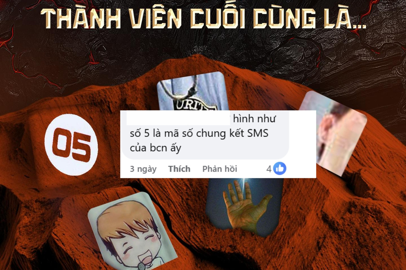 Một fan chỉ ra rằng số 5 là số báo danh dự thi của Bùi Công Nam tại cuộc thi Sing My Song 2016.