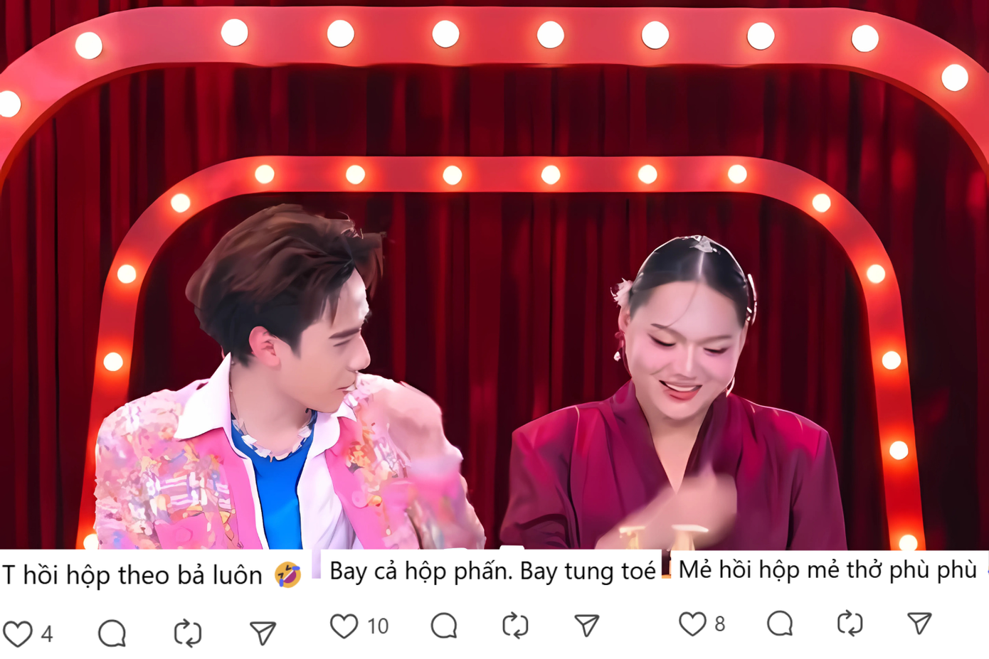 Phạm Thoại phiên bản "chữa lành" khiến khán giả bật cười. Phạm Thoại phiên bản "chữa lành" khiến khán giả bật cười.