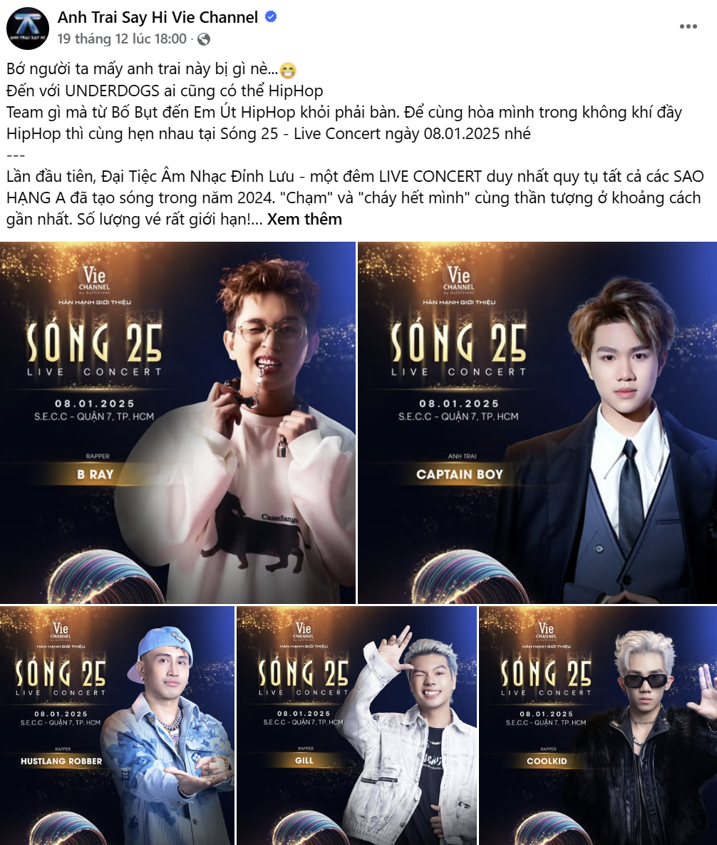 Captain Boy "trở về nhà" cùng UNDERDOGS cũng được khán giả kỳ vọng sẽ mang đến một màn trình diễn bùng nổ, đậm chất Hip-Hop. Captain Boy "trở về nhà" cùng UNDERDOGS cũng được khán giả kỳ vọng sẽ mang đến một màn trình diễn bùng nổ, đậm chất Hip-Hop.